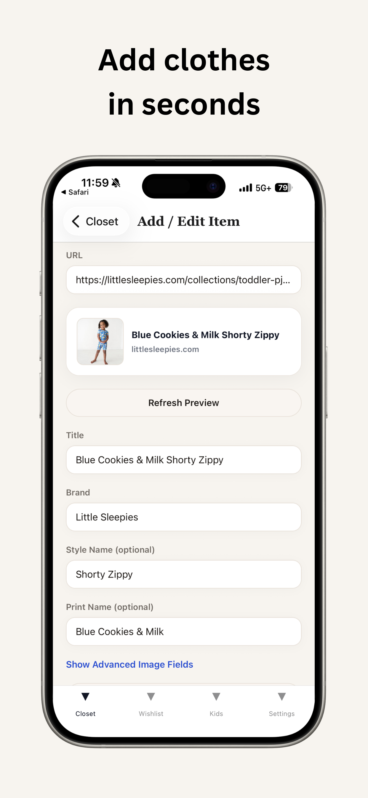 Layette Out app screenshot 6